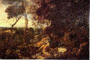 Nicolas Poussin Paysage avec saint Jerome USA oil painting artist